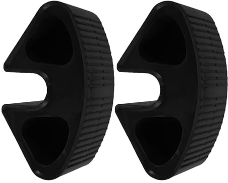 Mikikit 2 Pezzi Cuscinetti Antiscivolo per Scaletta Letto a Soppalco in Plastica Nera, Protezioni per Gradini Letto, per Camera Dormitorio