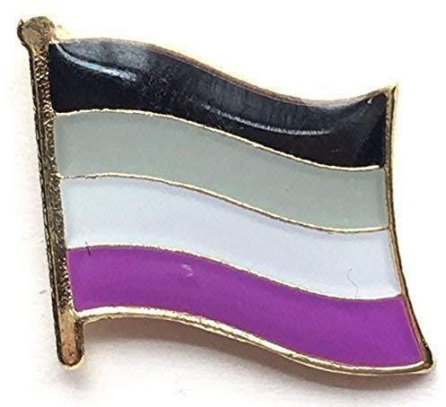 3 X Regenbogen Lgbt Asexuelle Pride Gewellt Flagge Anstecker