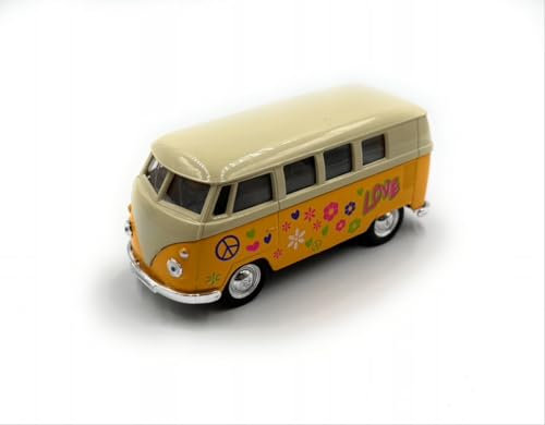 H-Customs T1 Bus Modellauto Auto Lizenzprodukt 1:34-1:39 Gelb