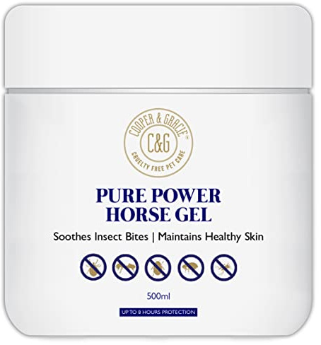 Pure Power Horse Gel 500ml – Powerful, Long-Lasting Itch-Free Formula Ingredients – Full-Strength Protection to Soothe and Relieve Bites and Skin Irritation
