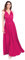 FYMNSI Damen Multiway Langes Abendkleid Hochzeit Brautjungfernkleid Bodenlang Party Cocktailkleid Cabrio Wickelkleid V-Ausschnitt Festkleid Rückenfrei Neckholder Maxikleid Sommer Strandkleid Rose S