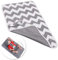Nappy Changing Mat, Foldable Diaper Pad Waterproof Travel Changing Mat with Gray Waves for Home Travel Outside（60 * 35 cm /23.62 * 13.77 in)