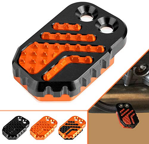 Motorrad Bremspedal hinten Fußstützenverlängerung für Duke 390 690 Enduro 790/890 Adventure R/S Per 950 990 1050 1090 1190 1290 Adventure(Schwarz/Orange)