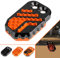 Motorrad Bremspedal hinten Fußstützenverlängerung für Duke 390 690 Enduro 790/890 Adventure R/S Per 950 990 1050 1090 1190 1290 Adventure(Schwarz/Orange)