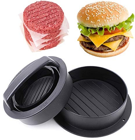 Leden Presse-hamburger pour barbecue 3 en 1 anti-adhésif pour hamburger