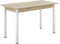 [en.casa] Esstisch Den HAAG 120x60 cm 4 Personen Küchentisch Esszimmertisch MDF Stahl Eicheoptik/Weiß