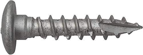 Gartenwelt Riegelsberger Schrauben-Set 8x40 mm mit Bohrspitze zum Fixieren von Flex Terrassenlager, 50 Stück (Packung)