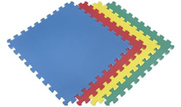 Jardin202 - Esterilla Puzzle para Suelos de Gimnasio y Fitness | Colores | Protección de Goma Espuma, Tatami Puzzle Expandible 4 Unid 60x60