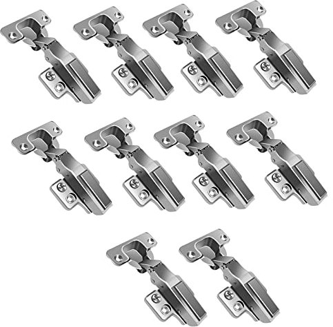 SHUHANG Scharniere für Schranktüren Küchenschrank softclose Scharnier Eckanschlag Schrank Scharniere mit Schließautomatik, 5 Paar (10 Stück)