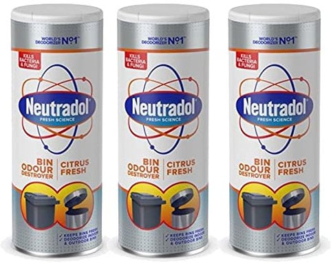 Neutradol Dustbin Odour Destroyer Powder Citrus Fresh 350g | Pack of 3
