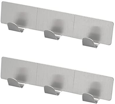 通用 C7IV Silver kitchen and bathroom sticky hook, Acrylic