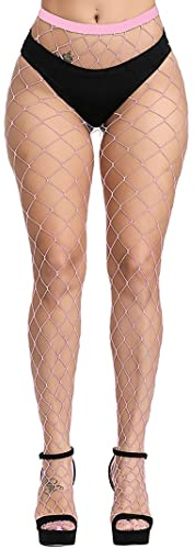 Kikoroco Collants Résille Sexy Élastique Bas Pantyhose Femmes Taille