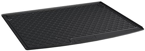 AROBA GL1038 Design Kofferraumwanne kompatibel mit Volkswagen Caddy Personenwagen BJ. 9.2010-2020 Kofferraummatte passgenau erhöhter Rand schwarz