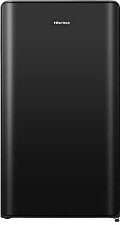 Hisense RR106D4CBF Frigorifero Black Shadow a porta singola con design curvilineo, zona congelatore a 3 stelle, 82 L, classe F
