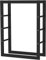 SCHMIDT security tools Kaminholzregal 60x25x80cm Stahl Schwarz Brennholzregal Holzstapelhilfe Holzunterstand Holz-Regal
