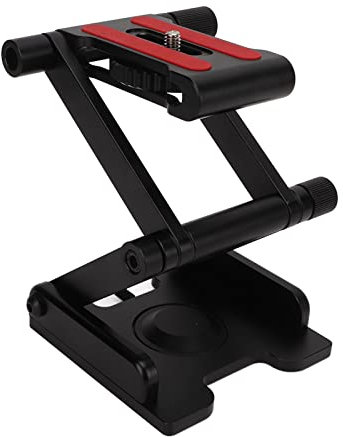 Z Flex Tilt Tripod Head, Aluminum Alloy Foldable Camera Bracket, Flexible Z Pan Rotation Camera Stabilizer, Quick Release Plate and Spirit Level for Tripod DSLR Cameras Camcorders Slider