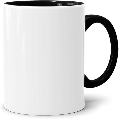Acen Merchandise Tazze a sublimazione senza stampa di alta qualità, in ceramica o in set, tazze a sublimazione con inchiostro (108 pezzi, nero)