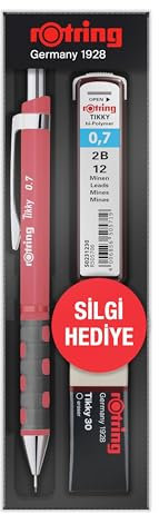 TIKKY Min Radiergummi 3er Set Schul- 0.7 Altrosa