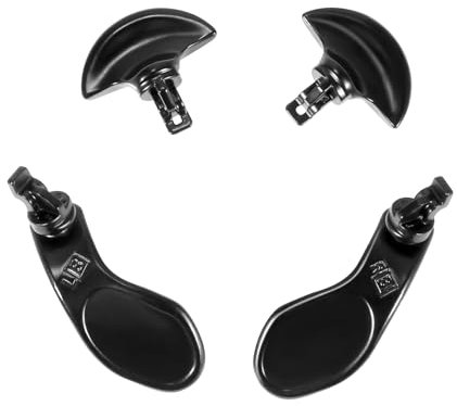 Ceozon Back Paddel für Ps5 Edge Controller Ersatz Zubehör 4 PCS Metall Back Buttons Schwarz