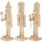 MAGICLULU Ruolo Giocattolo 3 Schiaccianoci Natalizi In Legno Non Finiti Schiaccianoci In Legno Per Dipingere Schiaccianoci Non Verniciati Per Decorazioni Natalizie Fai Te Kids Toys