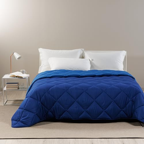 Caleffi Trapunta Matrimoniale Invernale Microfibra 260x265 cm Piumino Caldo | piumone e piumino letto matrimoniale, per inverno e mezza stagione, morbido, caldo, tinta unita, lavabile