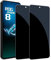 Kiokyrgm Pellicola protettiva in vetro temperato per Asus rog phone 8/8 pro/9/9 pro, 2 pezzi, 9H HD, anti graffio, copertura completa schermo, vetro protezione privacy