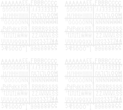PATIKIL 7 Stück 3/4 Zoll Buchstabentafel-Buchstaben nur 1029 Weiß | Filz-Buchstaben, Für Buchstabentafeln Universal, Für austauschbare Kunststoff-Buchstabentafel-Nachrichtentafel