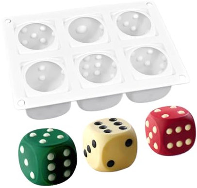 Silicone Cake Molds, 6-Grid Silicone Candy Molds, Cake Molds for Baking Silicone, Chocolate Moulds, Non-Sticky Candy Fondant Molds Baking Molds for Chocolate Candy Mousse Cake Toys