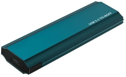 Puleuroy Carcasa para Disco Duro SSD M.2 NGFF, 10 Gbps, USB 3.1 A Tipo C, Carcasa para Disco Duro Externo Compatible con para 2230 2242 2260 2280