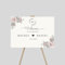 Personalised Floral Wedding Welcome Entrance Large Sign Board – Perfect for Couples Engagement, Reception Foam Board (A3 Warm White)