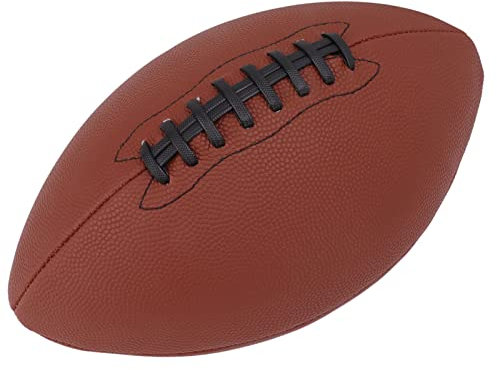ZAWELIYO Junior Size 9 Composite Football - Offizieller Highschool -Trainingsball - PU Lederabdeckung und Aufblasbare Gummi -Liner - Besser für Kinder & Jugendliche