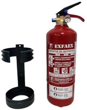 AUXI-FOC | Extintor Para Casa PI-2 ABC 2KG | Potente Y Seguro | Extintores Para Casa Eficientes | Extintor Ideal Para Hogares Y Oficinas | Extintor De Incendios De Alta Capacidad y Seguridad.