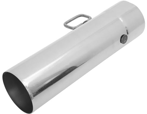 VANZACK Edelstahl Kaminrohr 60mm mit Verstellbarer Drosselklappe Hitzebeständiges Rauchrohr für Campingofen Tragbares Ofenrohr mit Brandschutz für Outdoor Heizung