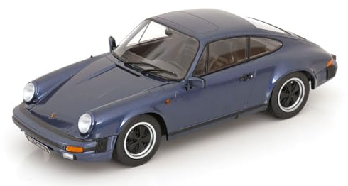 KK-Scale KKDC180664 - Porsch. 911 Carrer. Coupe Dark Blue Metallic 1983 - Maßstab 1/18 - Modellauto