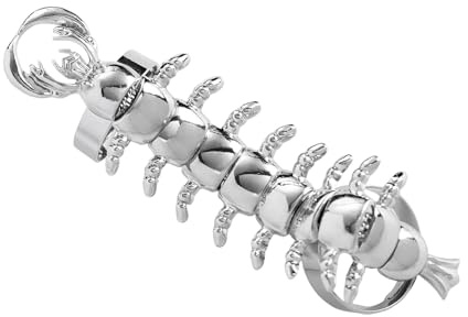 Generisch Inspirierte Ringe in Form von Tausendfüßlern, verstellbare Passform, 304 Edelstahl, alternativer Modeschmuck, mechanischer Gothic Schmuck, Unisex