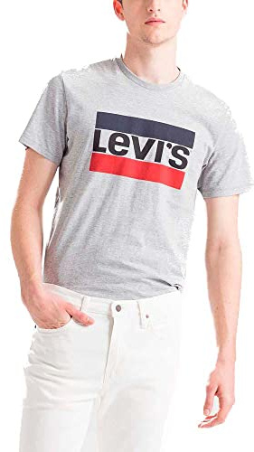 Levi's Men's Sportswear Logo Graphic T-Shirt, Grey, M