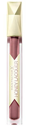 Max Factor Honey Lacquer Chocolate Nectar – Lippenstift Farbe, Lipgloss Glanz und Lipbalm Feuchtigkeit in Einem – Kräftige Farbe, geschmeidig und glänzend
