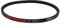 sourcing map A600 Gummi Antriebsriemen Keilriemen 12mm Breite 9mm Dick für Waschmaschine DE de