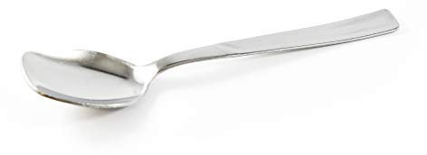 Set 12 cucchiaini da dessert e gelato, Piave, acciaio inox, eleganti, 12x5x2 cm