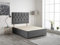 Bed Centre Charcoal Plush Fabric Divan Base Plus Matching Headboard3ft 4ft 4ft6 5ft 6ft (4FT (Small Double))