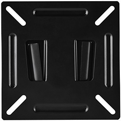 Supporto a parete, supporto per staffa a parete in metallo nero per monitor LCD da 12-24 pollici, TV, schermo del computer