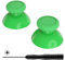 eXtremeRate Recambios de Joysticks para Nintendo Switch Pro Mando, Analógico 3D Thumbsticks Palanca de Reemplazo con Destornillador para NSP, Verde