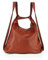 Brakumi Echte Ledertaschen Frau Einkaufstasche Schulterrucksack Weiche Schulter Großer umwandelbarer Tagesrucksack Vintage Vintage Arbeit PC Tasche Schwarz Outlet