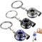3 pcs Turbo Schlüsselanhänger, Schlüsselanhänger Für Turbolader Metall, Spinning Turbo Keychain Kreativer Schlüsselring Schlüsselanhänger Hängender Anhänger