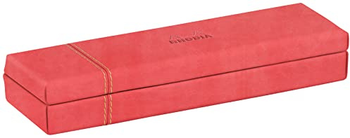 Rhodia 194521C Stiftetui 21x5,5x3cm Kunstleder Korallenrot