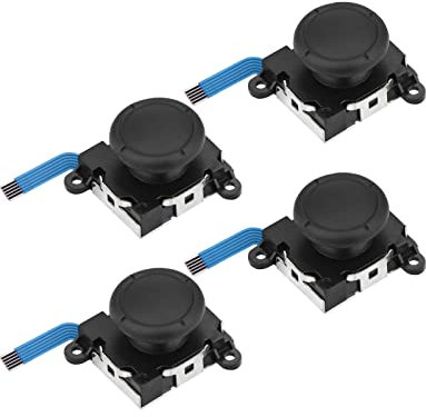 Repair Kit for Joycon Drift Joystick 4 Pack,Ancable 3D Analog Joy Stick Replacement for Joy Con Controller