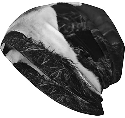 ANGYANG Tête de Mort Casquette Loup décoration Murale forêt Loup Solitaire tricoté Chapeau Polyester Cagoule Slouchy Bonnet Chapeau Course Chapeau