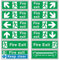 Fire Exit Sign - (Choose Arrow Direction, Material & Fixing Option)