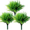 YXYQR 18PCS Outdoor Artificial Fern Plants UV Resistant Bulk Fake Boston Ferns Grass Mums Outside Faux Plastic Greenery Shrubs for Front Porch Window Box Planter Hanging Basket Garden Wedding