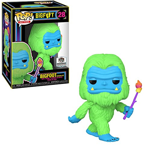 Funko 69592 Pop! Myths - Bigfoot with Marshmallow HQ Blacklight Exclusive Limited Edition #28